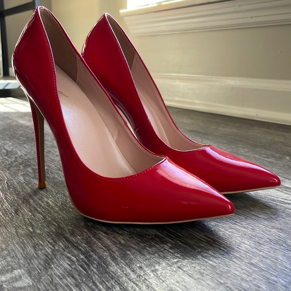 Red high heels